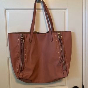 Just Fab Tote Bag - With side zipper fringe